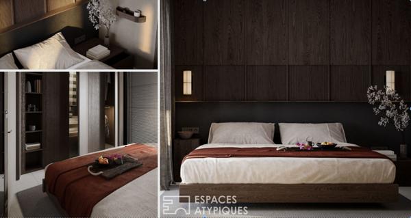 Appartement atypique avec terrasse et commerces à pied