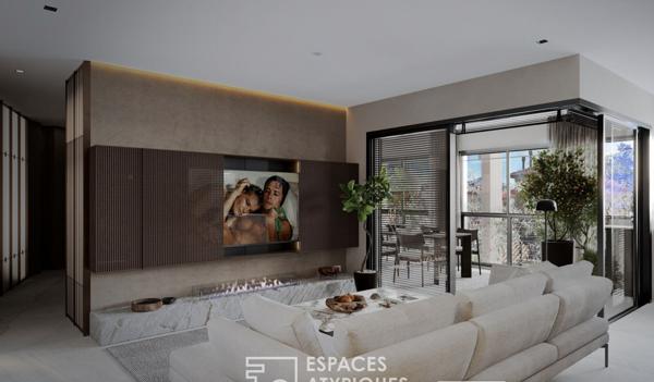 Appartement atypique avec terrasse et commerces à pied