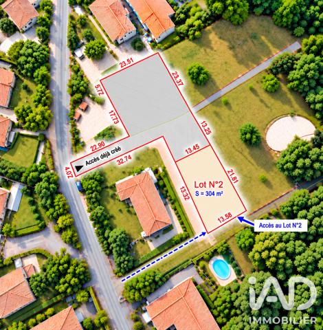 Terrain à vendre 304 m² Les Achards