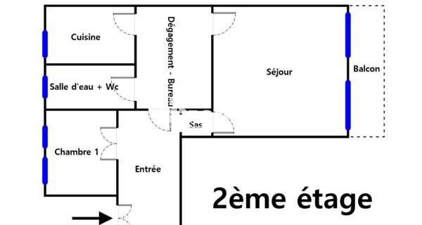 Location Appartement 3 pièces 71.36 m² - Paris 75008
