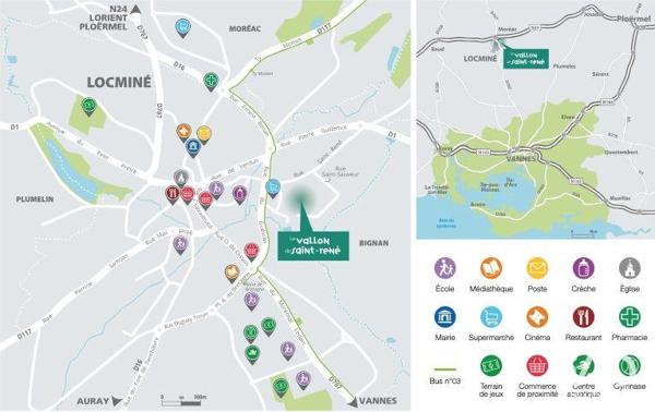 Terrain à vendre 591 m² Locminé