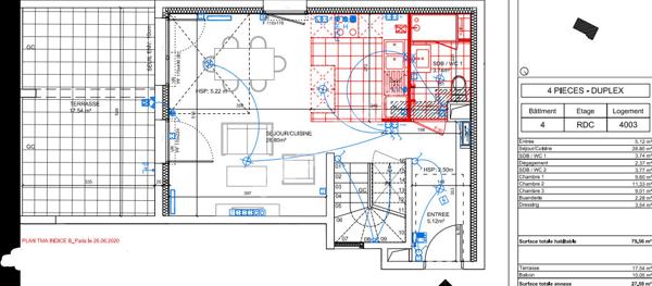 Asnières Grésillons Duplex 80m² 4 pièces avec terrasses