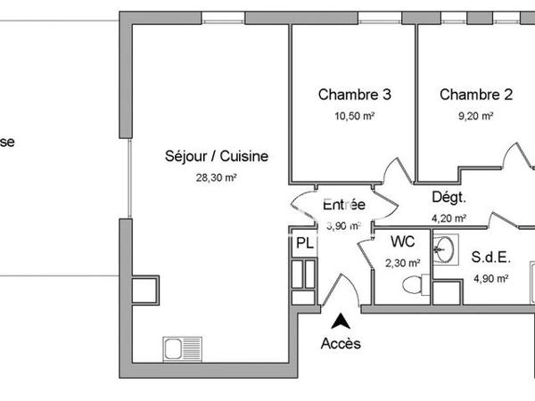 Location Appartement 4 pièces 78.2 m² - 538 BOULEVARD DE LA DEMOCRATIE Toulon 83000