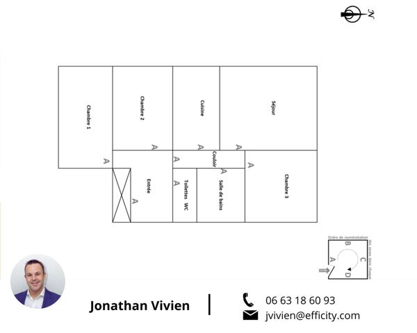 Appartement 4 pièces - 65 m²