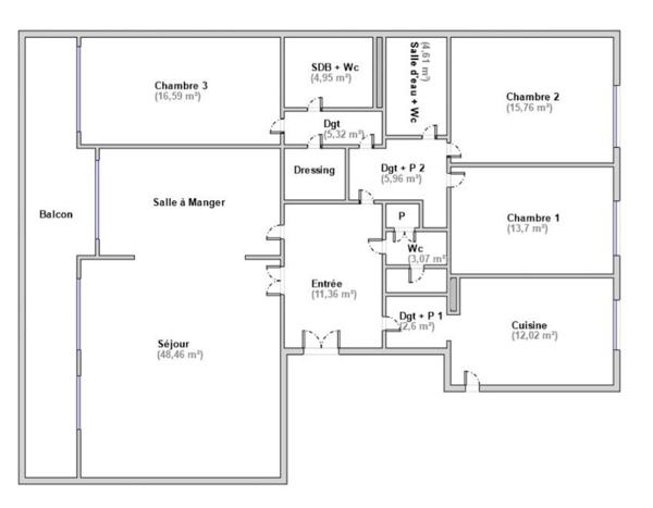 Appartement à vendre 5 pièces SAINT CLOUD (92)