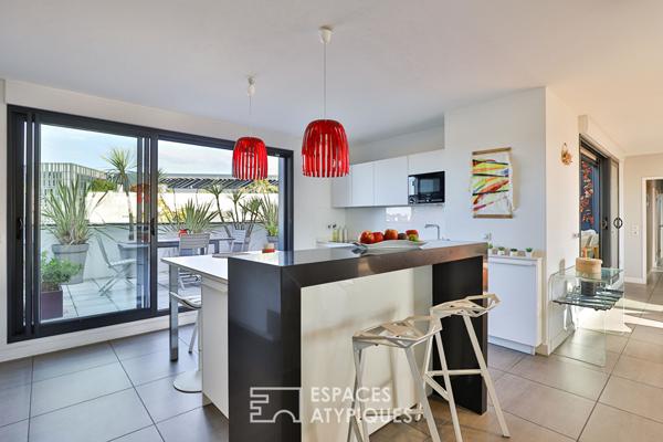 Appartement en attique quartier des arênes avec terrasse à360°