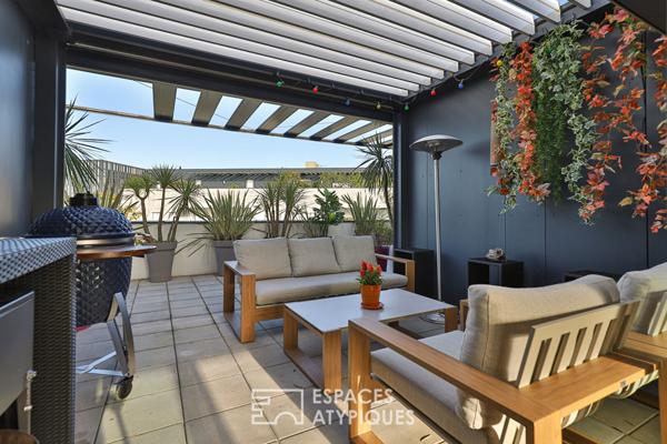 Appartement en attique quartier des arênes avec terrasse à360°