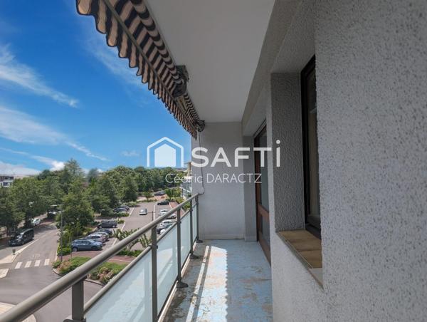 T3 lumineux avec balcon et garage — vue Mont-Blanc