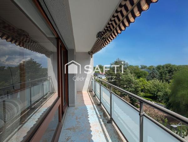 T3 lumineux avec balcon et garage — vue Mont-Blanc