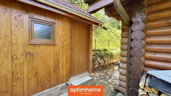 EXCLUSIVITÉ – Chalet fuste (rondins) meublé – 46 m² – Terrain 1 500 m² – Basse-sur-le-Rupt – Hautes-Vosges