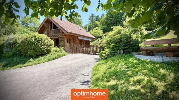 EXCLUSIVITÉ – Chalet fuste (rondins) meublé – 46 m² – Terrain 1 500 m² – Basse-sur-le-Rupt – Hautes-Vosges
