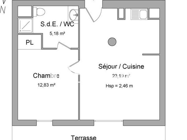 Location Appartement 2 pièces 41.2 m² - 331 AVENUE PIERRE MENDES FRANCE Nimes 30000