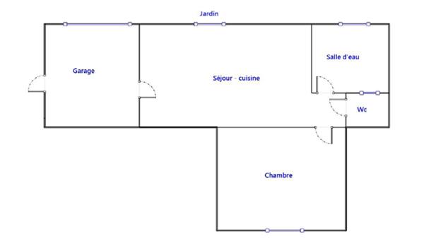 USTARITZ CENTRE – T2 BIS – 58 M² AU SOL – JARDIN PRIVATIF DE 150 M²