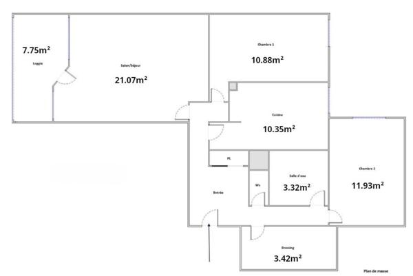 T3 fonctionnel, lumineux et calme, aux portes de Lyon