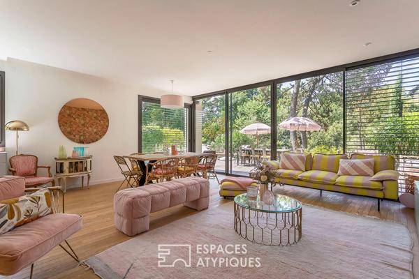 Maison contemporaine dans un écrin végétal