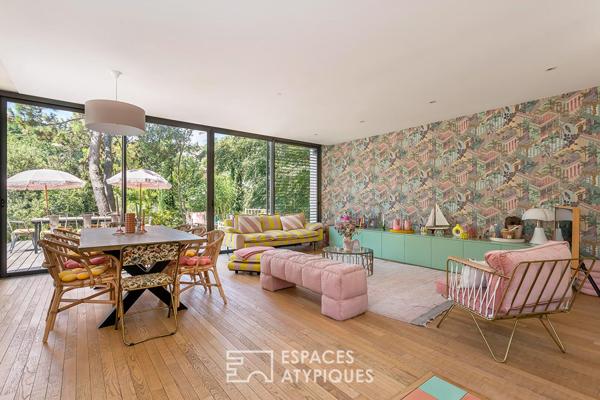 Maison contemporaine dans un écrin végétal