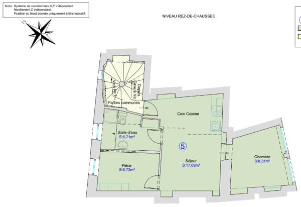 Appartement 2 pièces - 38 m²