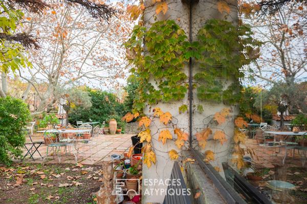 Maison atypique dans une bulle de verdure proche mer