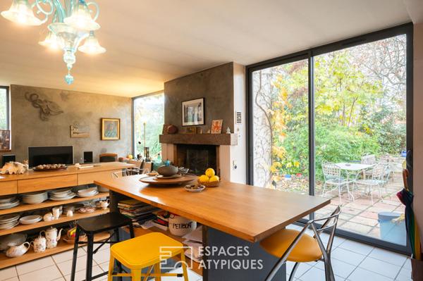 Maison atypique dans une bulle de verdure proche mer