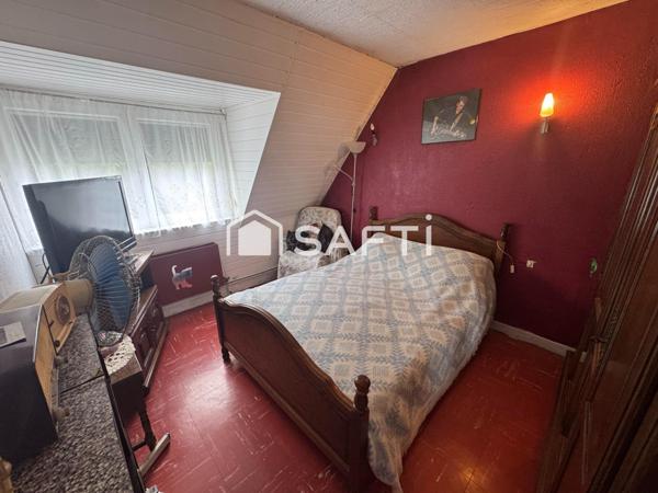 Maison 4p à rénover, 99m2, terrain 324m2, Arques