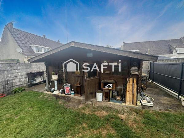 Maison 4p à rénover, 99m2, terrain 324m2, Arques