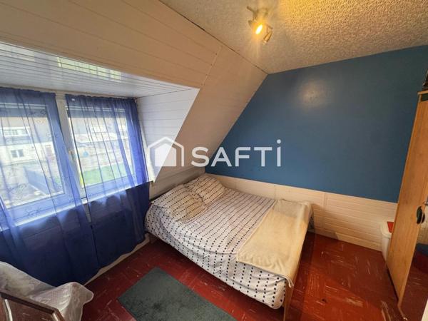 Maison 4p à rénover, 99m2, terrain 324m2, Arques