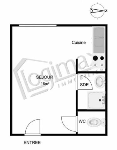 Location studio La rochelle, 20m² 1 pièce 696 avec balcon