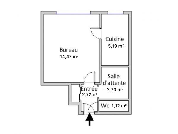Studio à vendre 27,2 m² Bois-Colombes