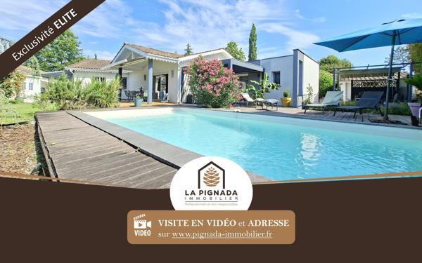 Maison 145 m² - 4 ch + bureau - Piscine - Carport