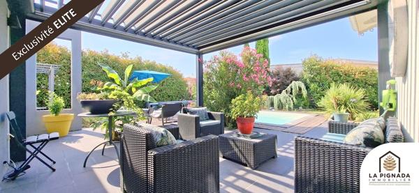 Maison 145 m² - 4 ch + bureau - Piscine - Carport