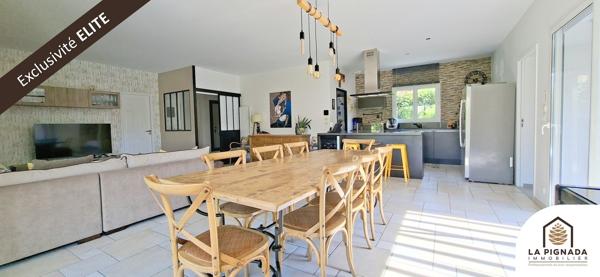 Maison 145 m² - 4 ch + bureau - Piscine - Carport