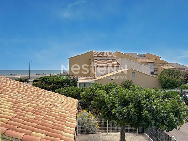 Appartement 2 pièces de 27 m2 avec loggia de 5 m² à 100 mètres de la mer, Narbonne-Plage