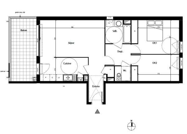 Appartement à vendre 3 pièces 69 m² Valence