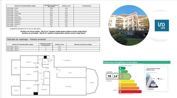 Appartement à vendre 4 pièces 84 m² Argenteuil