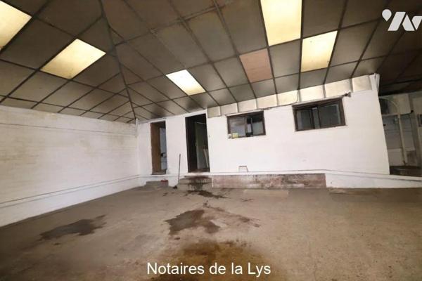 HANGAR avec 2 chambres froides et un quai de Livraison à Vendre à Armentières (59280) en Nord (...