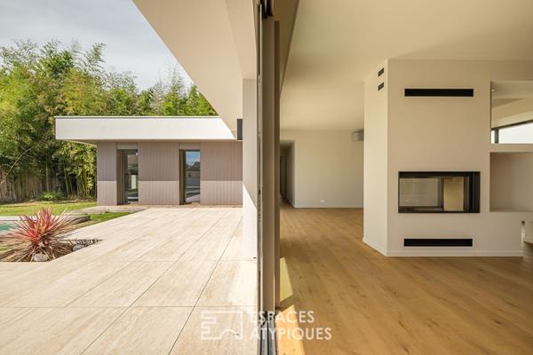 Maison d’architecte contemporaine de plain-pied au coeur de Bruges
