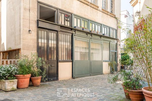 Loft de caractère au calme d’une cour dans une ancienne fabrique de canapés