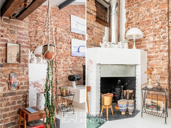 Loft de caractère au calme d’une cour dans une ancienne fabrique de canapés