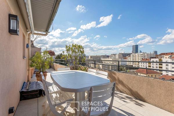 Appartement duplex en dernier étage avec grandes terrasses