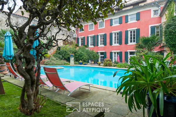 Hôtel particulier avec piscine et 4 appartements indépendants à Montélimar