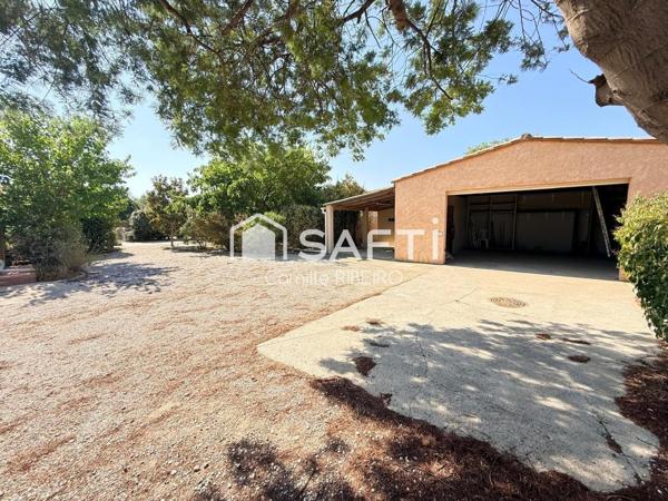 PIA,VILLA T4 PLAIN-PIED DE 140M2 ,STUDIO ,TERRAIN  DE 1668M2