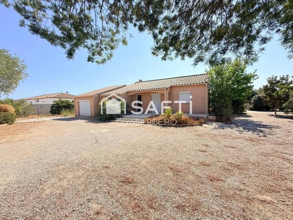 PIA,VILLA T4 PLAIN-PIED DE 140M2 ,STUDIO ,TERRAIN  DE 1668M2
