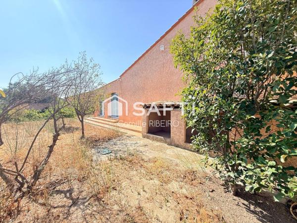 PIA,VILLA T4 PLAIN-PIED DE 140M2 ,STUDIO ,TERRAIN  DE 1668M2