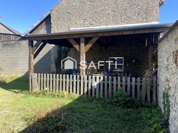 Maison en pierre étage 5P 122m² vie de plain-pied