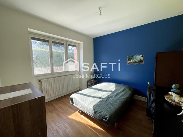 Maison en pierre étage 5P 122m² vie de plain-pied