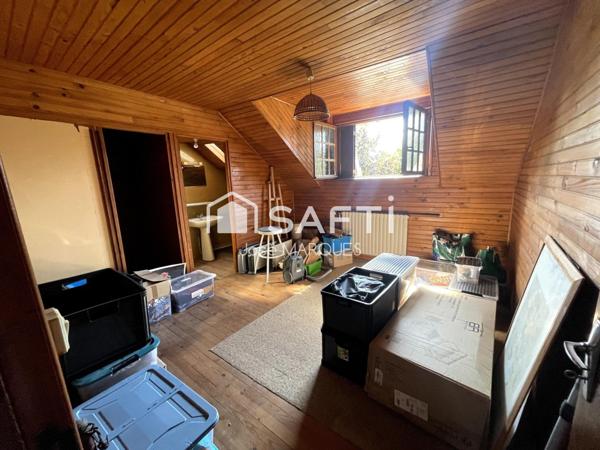 Maison en pierre étage 5P 122m² vie de plain-pied