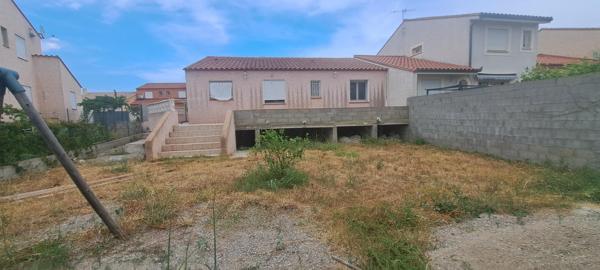 PERPIGNAN, MAISON T4, PLAIN PIED, 3 FACES AVEC JARDIN PISCINABLE