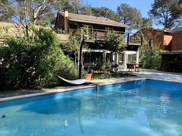 Maison avec piscine + appartement, proche du lac,