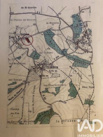 Terrain à vendre 6 513 m² Louâtre