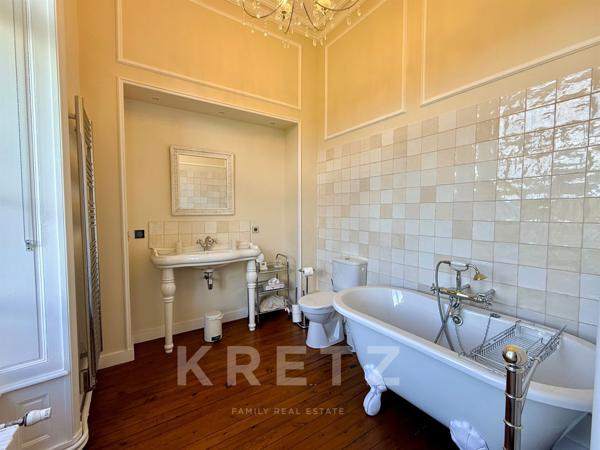 Château XIXe siècle sur 39ha avec Orangerie commerciale 50 couchages.